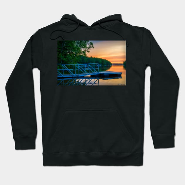 Sunset at Kearney Lake Hoodie by kenmo